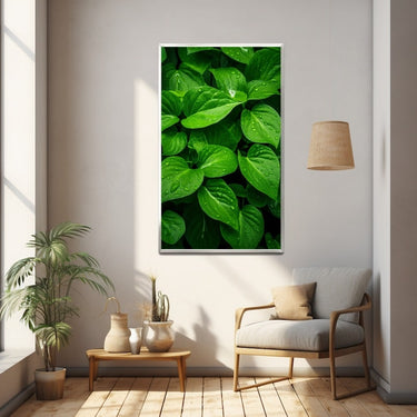 Green Leaf Acrylic Painting